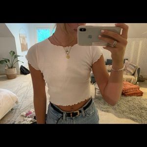 cute cropped top! ONE SIZE FITS ALL